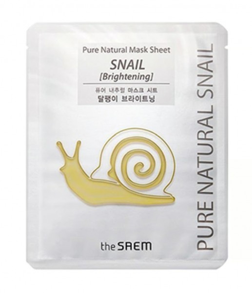 THE SAEM Pure Natural Snail Brightening Mask Sheet