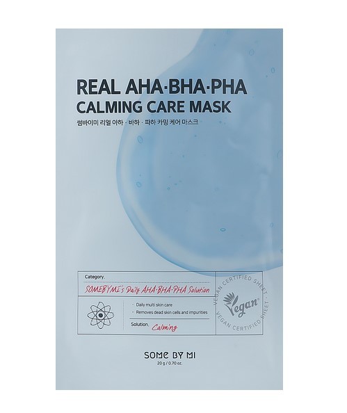 SOMEBYMI Real AHA-BHA-PHA Calming Care Mask