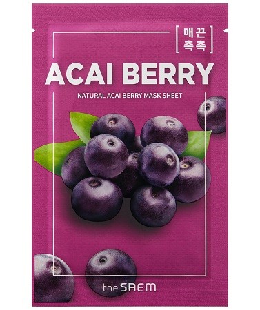 THE SAEM Natural Acai Berry Mask Sheet