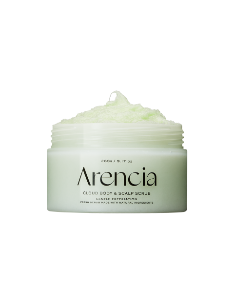 Arencia Fresh Cloud Body & Scalp Scrub Geranium & Primrose 260g